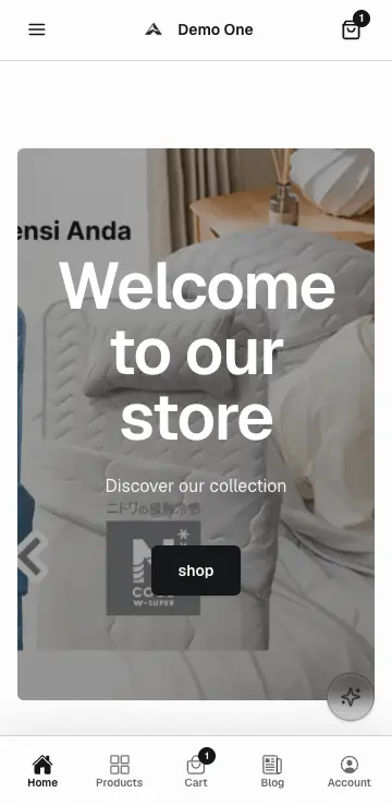 Snaply storefront — specialty retail mobile